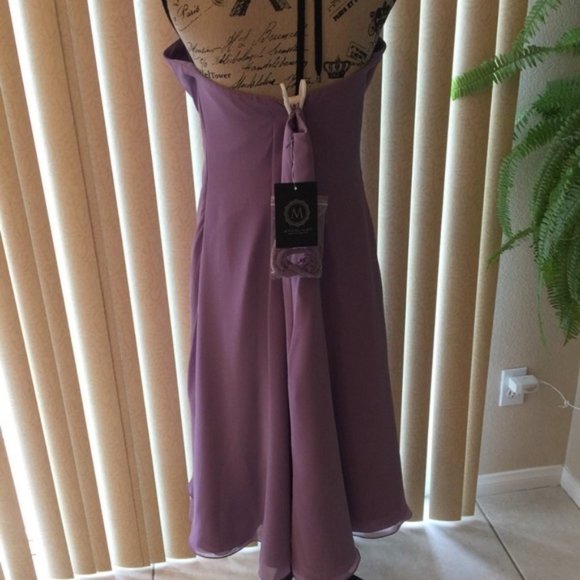 *FINAL PRICE* Elegant Boysenberry Chiffon Dress & Jacket Set 18 - Picture 7 of 8